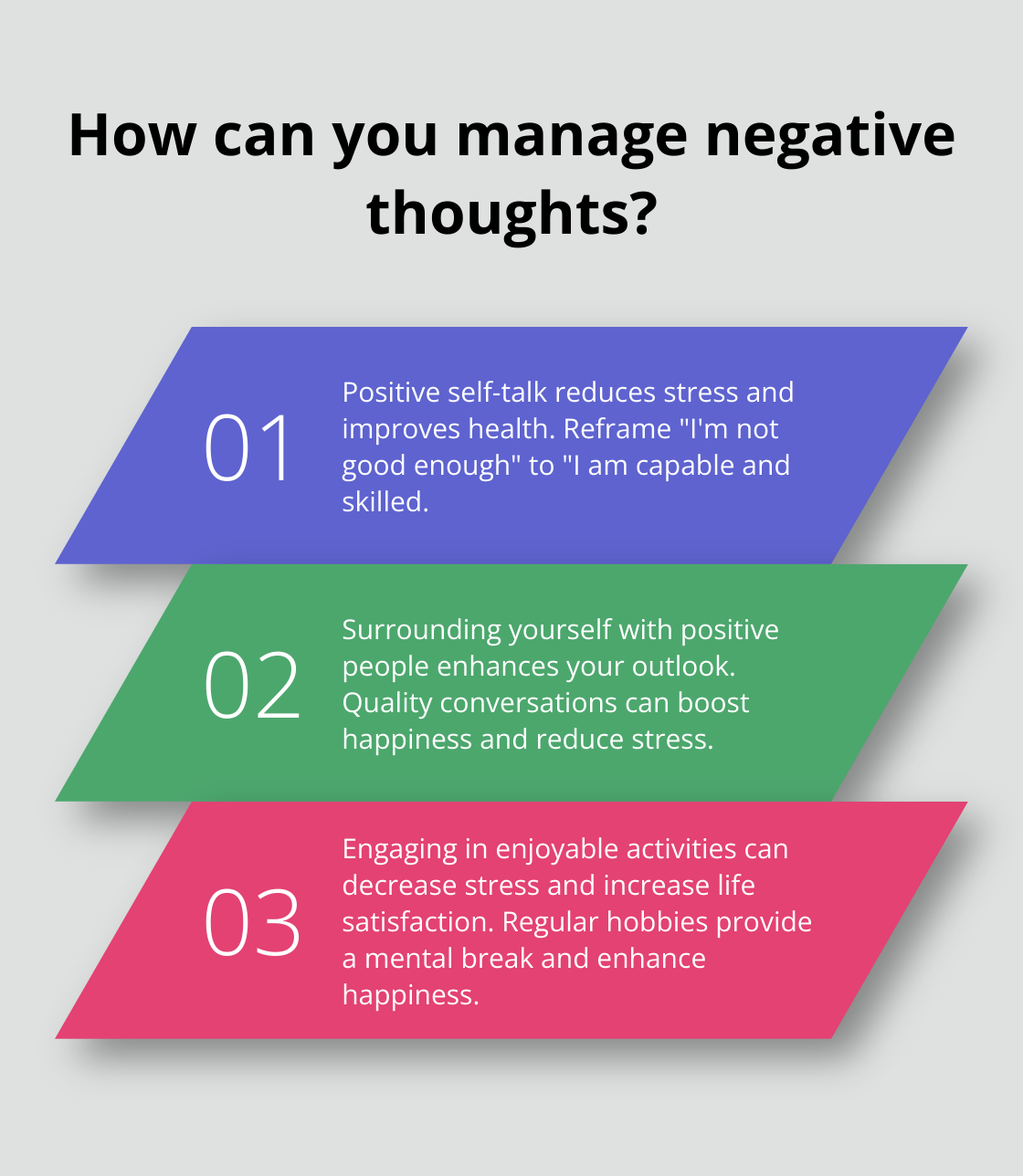 Fact - How can you manage negative thoughts?