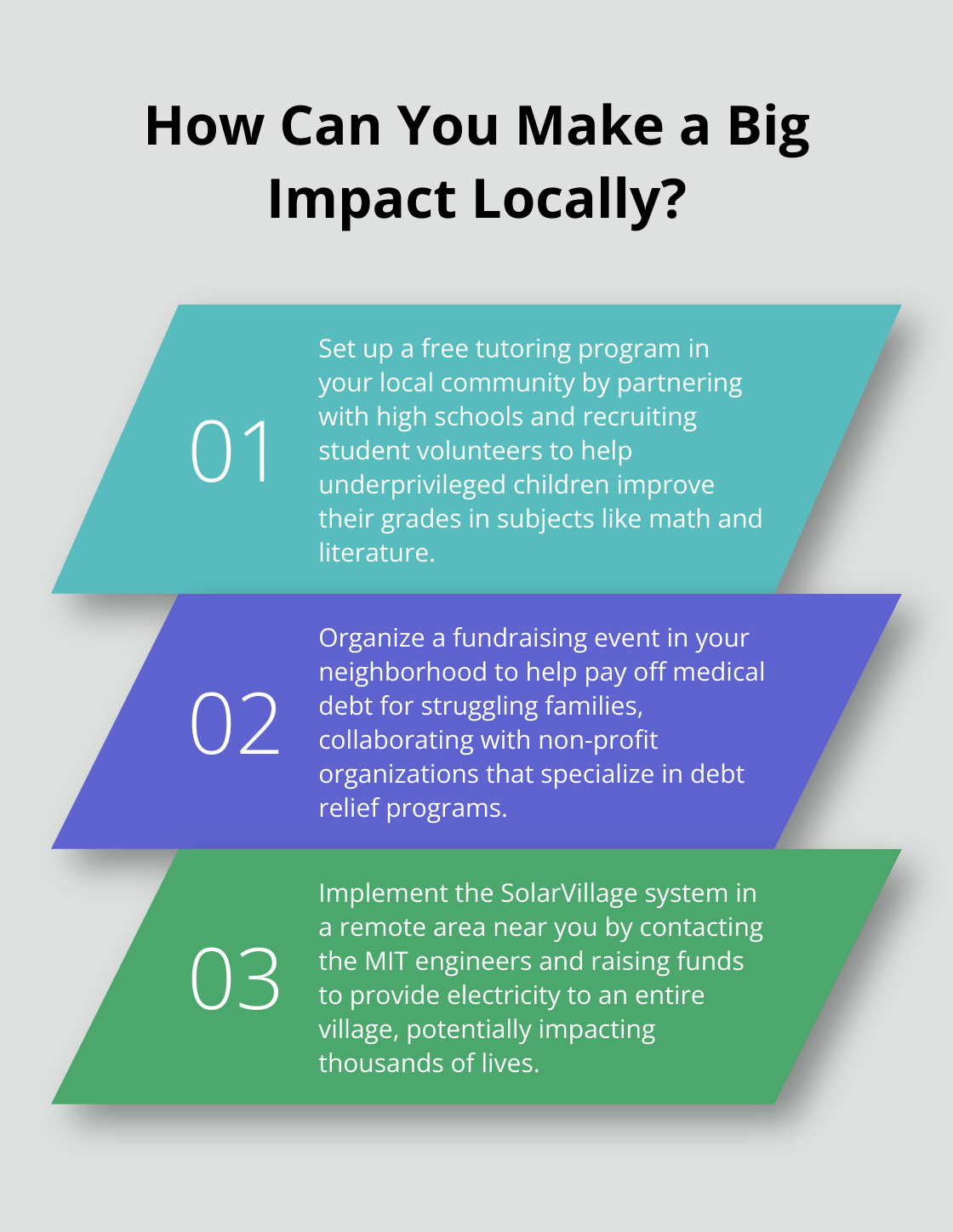 Infographic: How Can You Make a Big Impact Locally? - current news positive