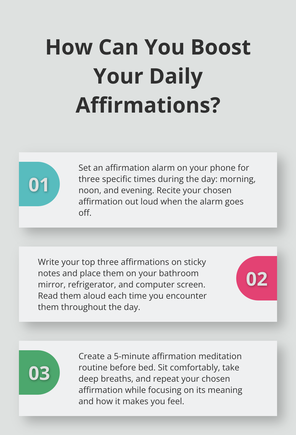 Infographic: How Can You Boost Your Daily Affirmations?