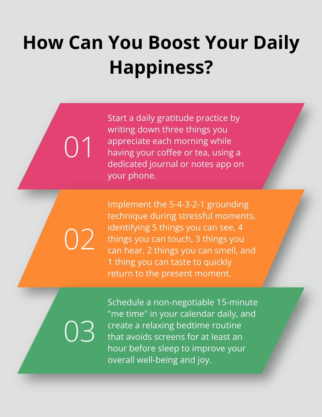 Infographic: How Can You Boost Your Daily Happiness? - daily dose of joy