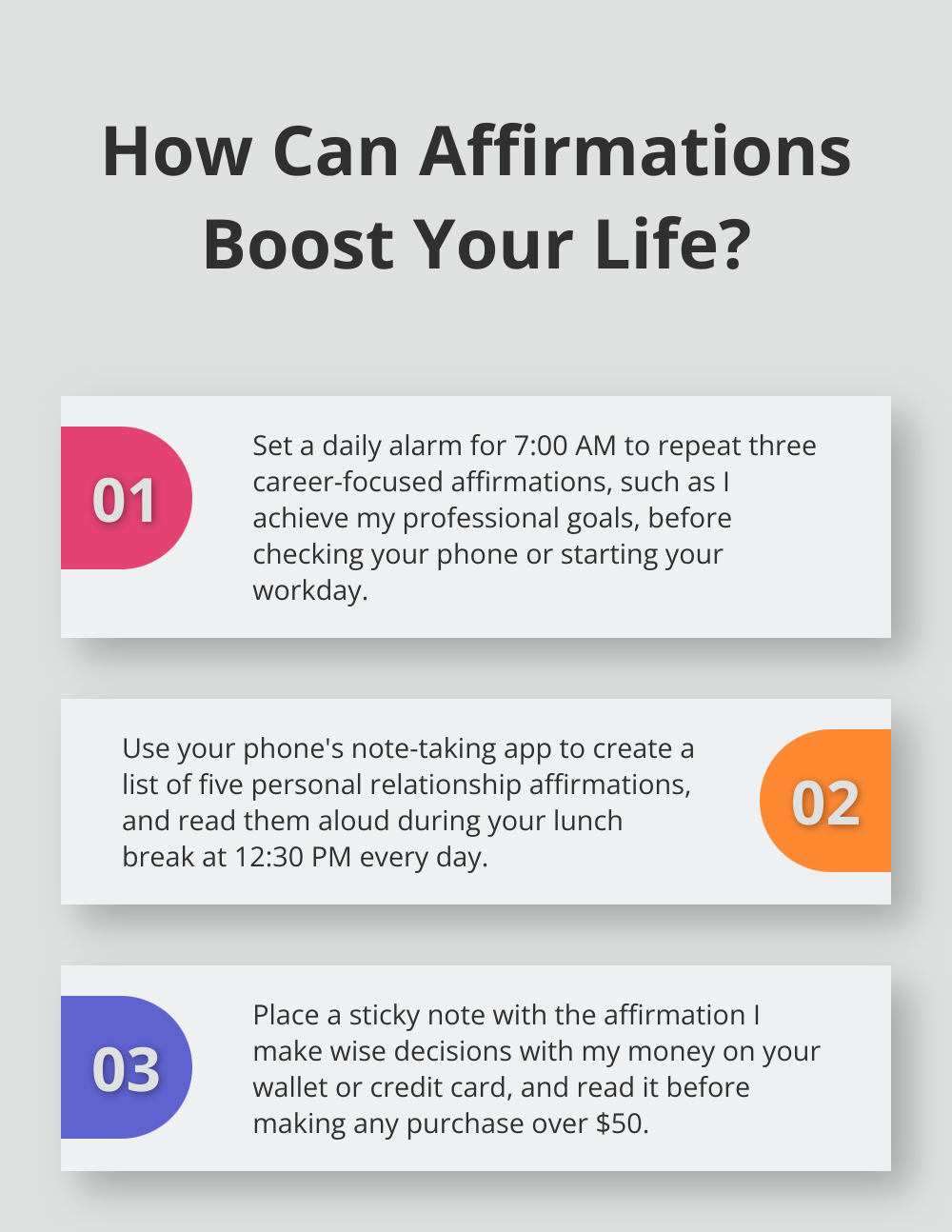 Infographic: How Can Affirmations Boost Your Life? - daily positive affirmations for men