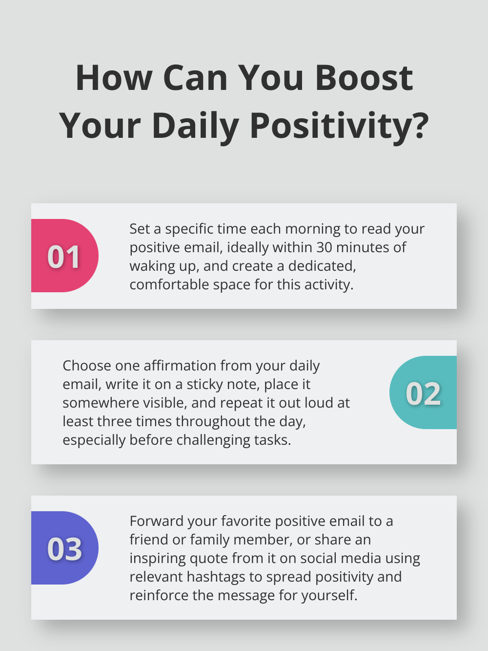 Infographic: How Can You Boost Your Daily Positivity? - daily positive emails