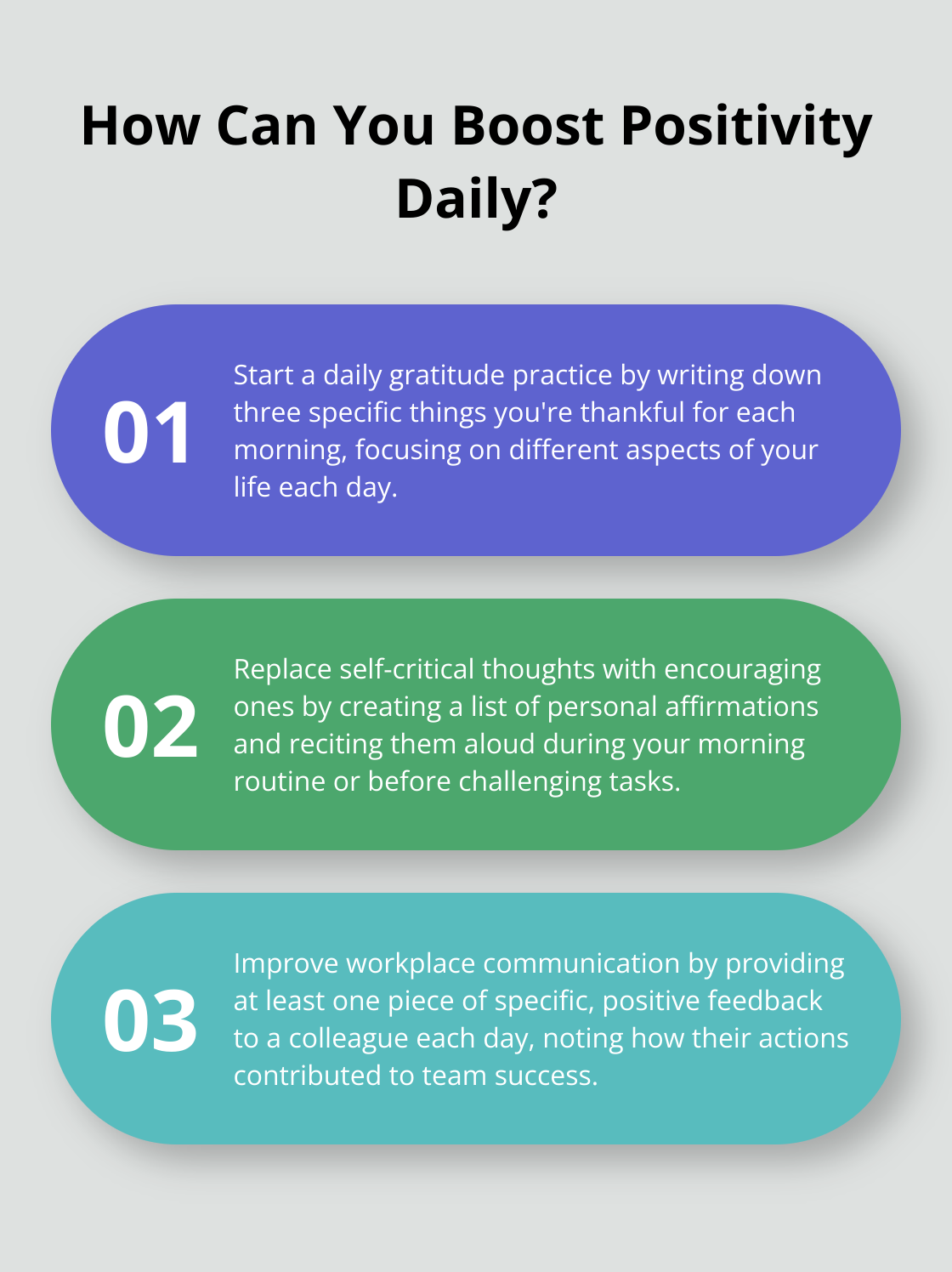 Infographic: How Can You Boost Positivity Daily? - daily positive words