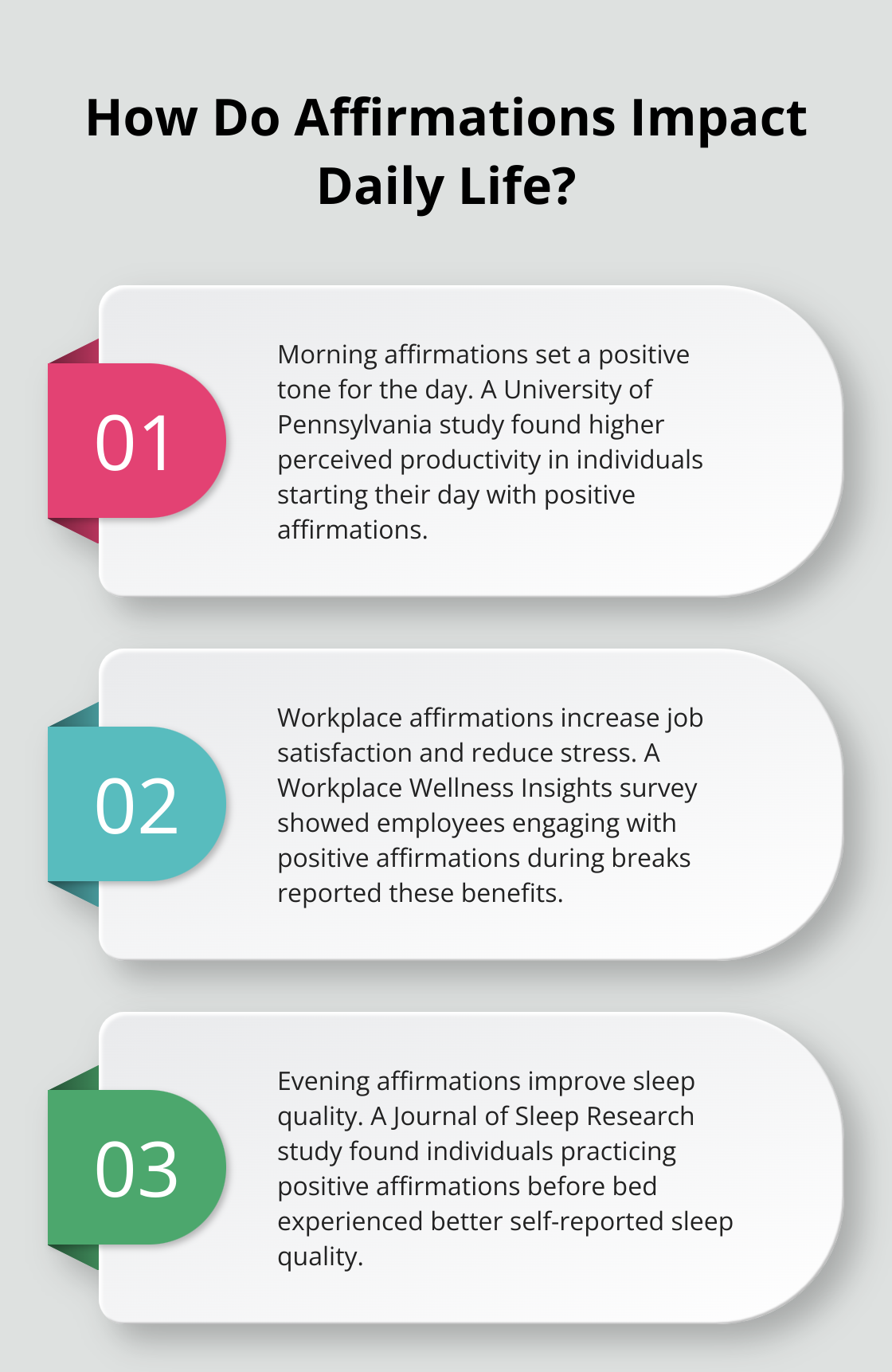 Infographic: How Do Affirmations Impact Daily Life? - positive affirmation daily calendar