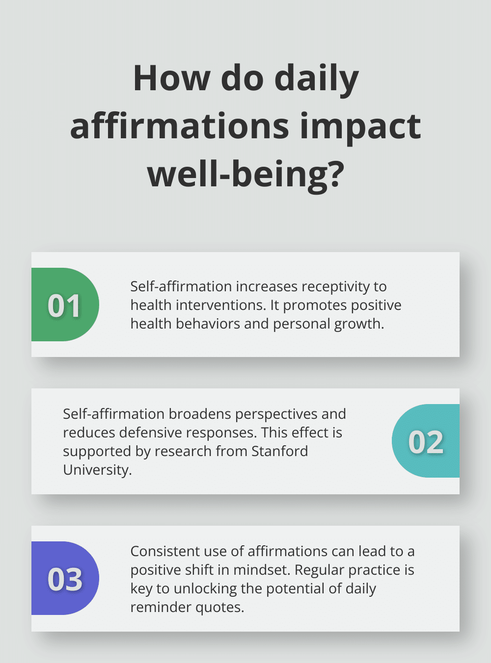 Infographic: How do daily affirmations impact well-being?