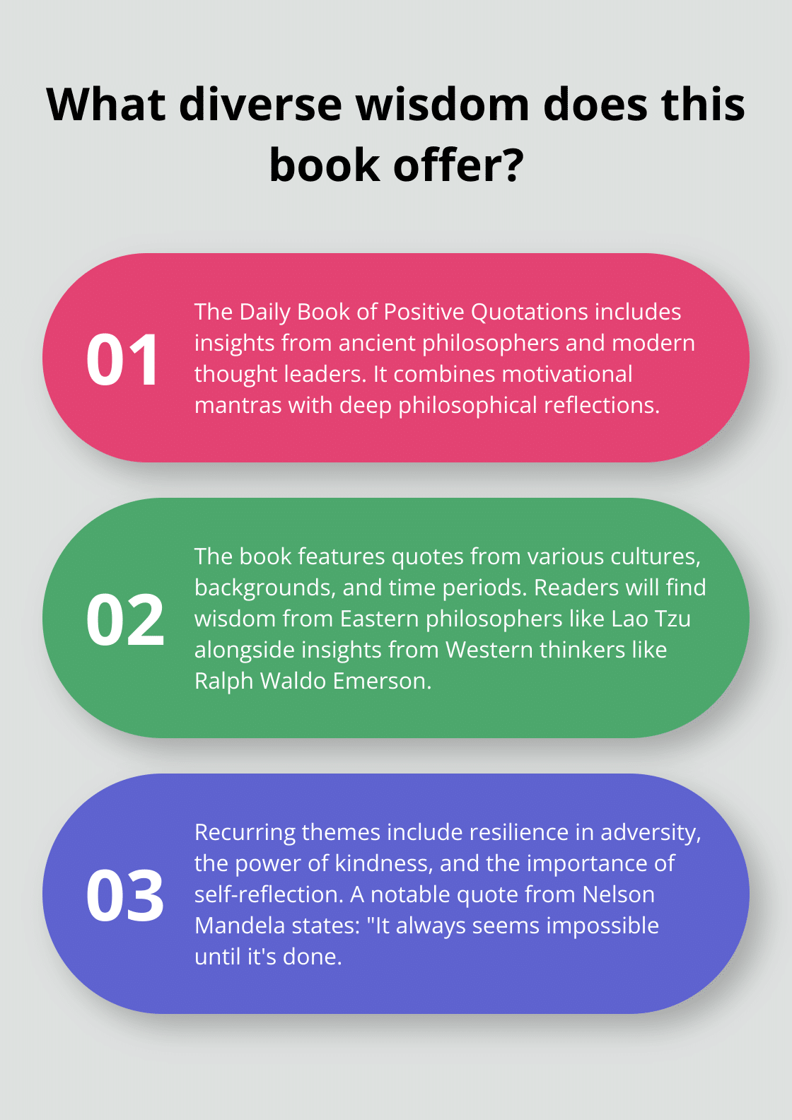 Infographic: What diverse wisdom does this book offer?