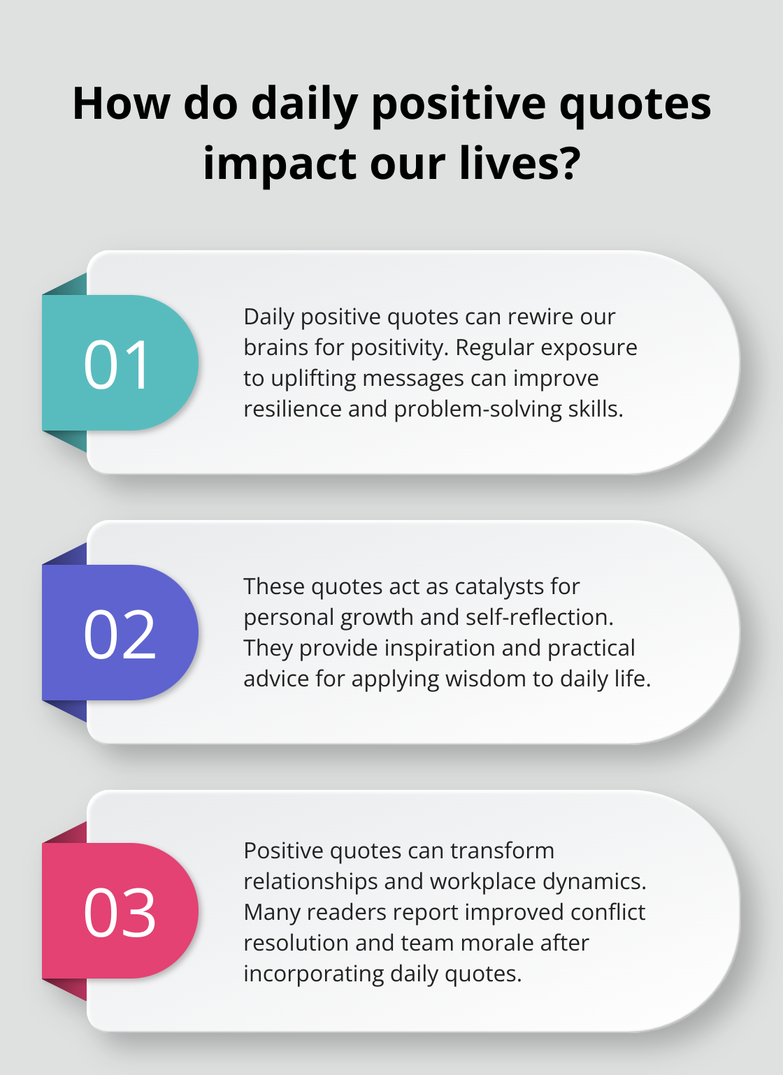 Infographic: How do daily positive quotes impact our lives? - the daily book of positive quotations