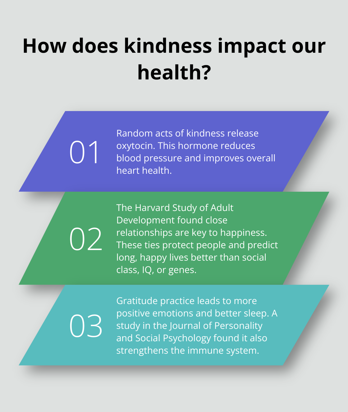 Infographic: How does kindness impact our health? - the joy in loving a guide to daily living