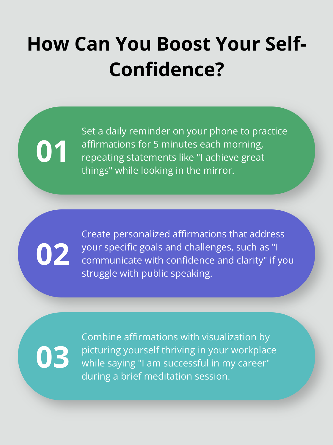 Infographic: How Can You Boost Your Self-Confidence? - daily positive affirmation quotes