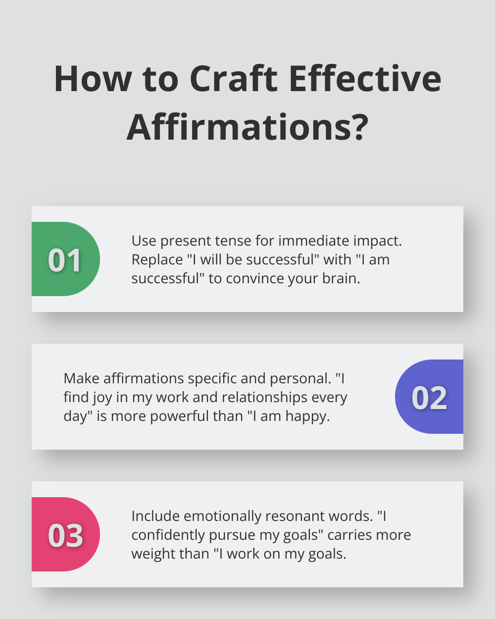 Infographic: How to Craft Effective Affirmations?