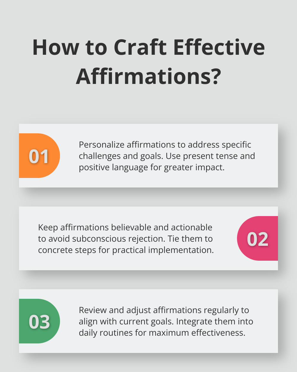 Infographic: How to Craft Effective Affirmations? - daily positive affirmations book