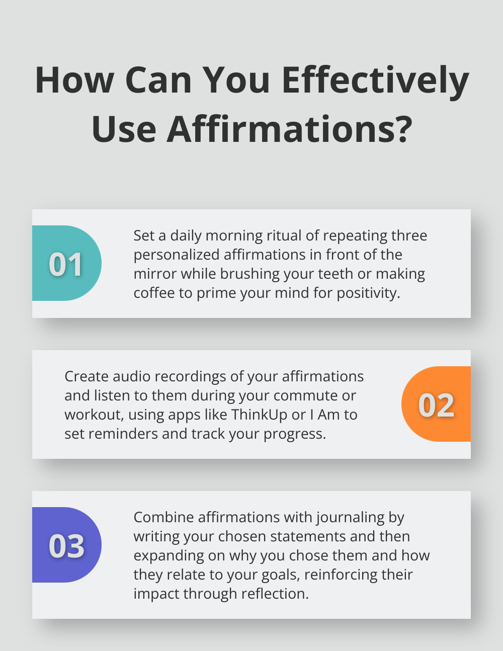 Infographic: How Can You Effectively Use Affirmations?