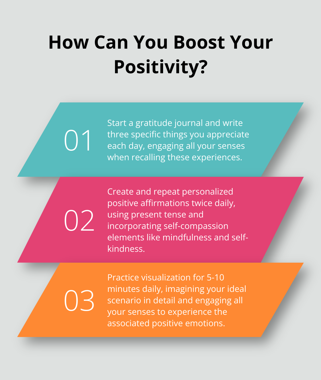 Infographic: How Can You Boost Your Positivity? - daily positive reflections