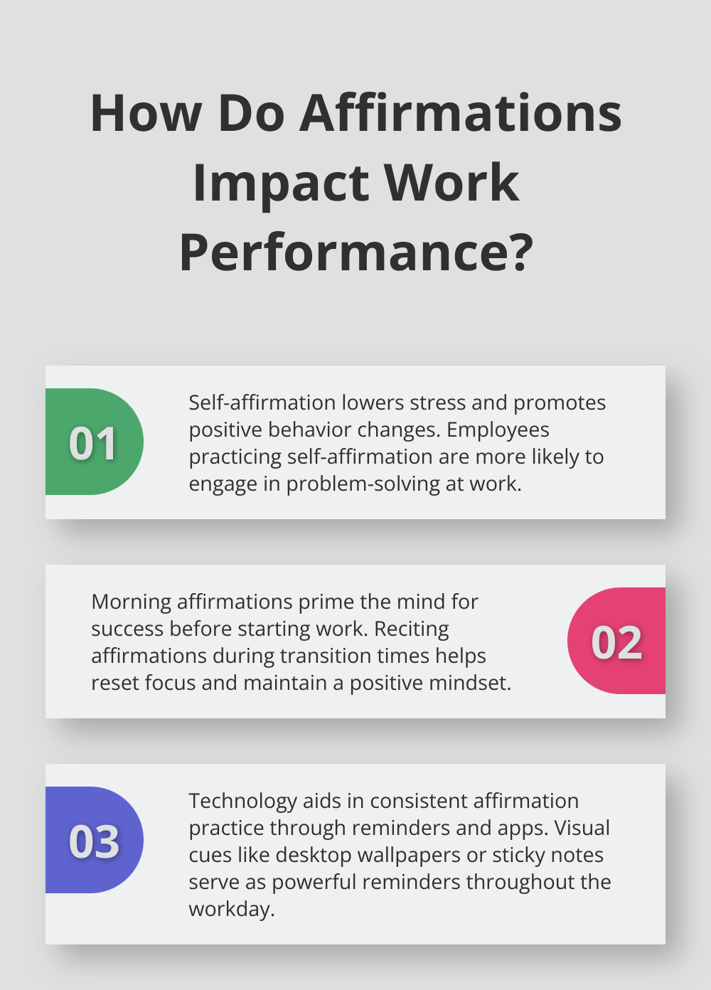 Infographic: How Do Affirmations Impact Work Performance?