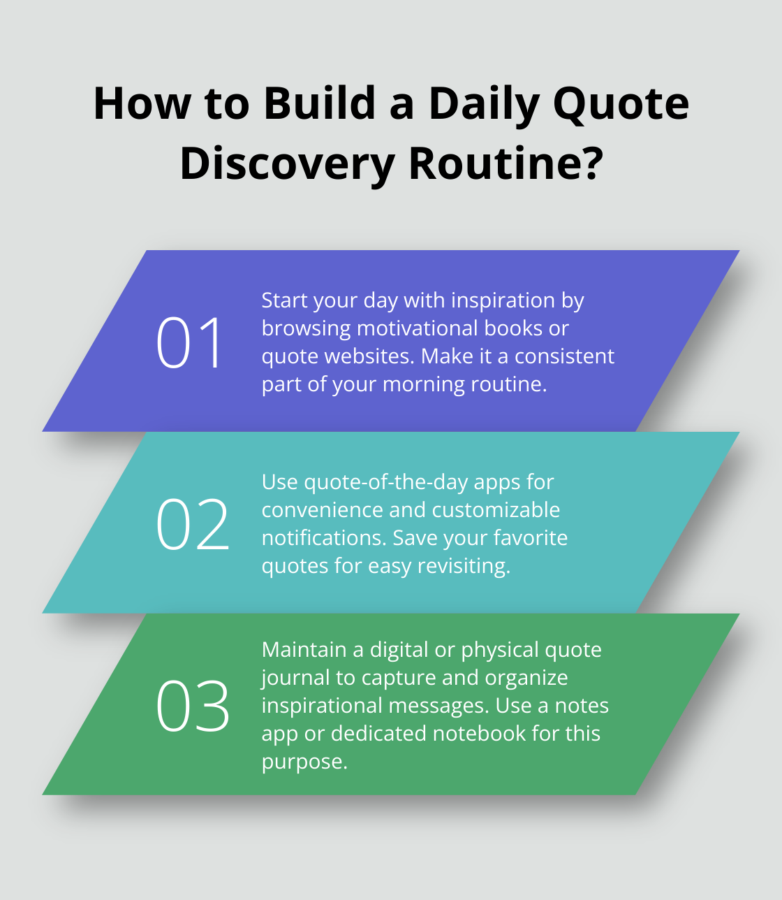 Infographic: How to Build a Daily Quote Discovery Routine?