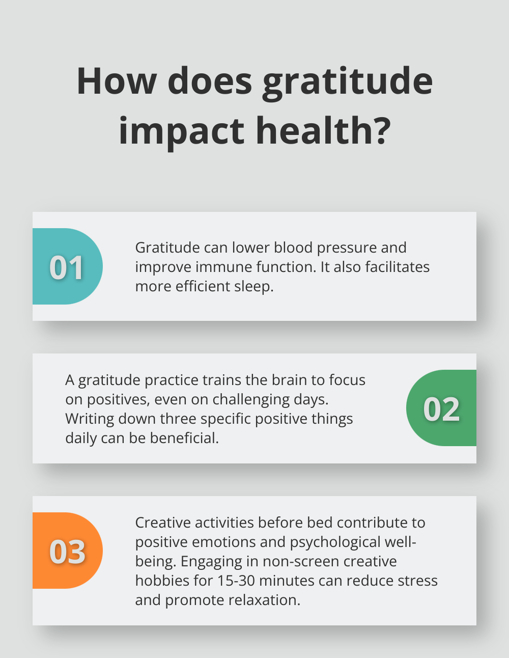 Infographic: How does gratitude impact health?