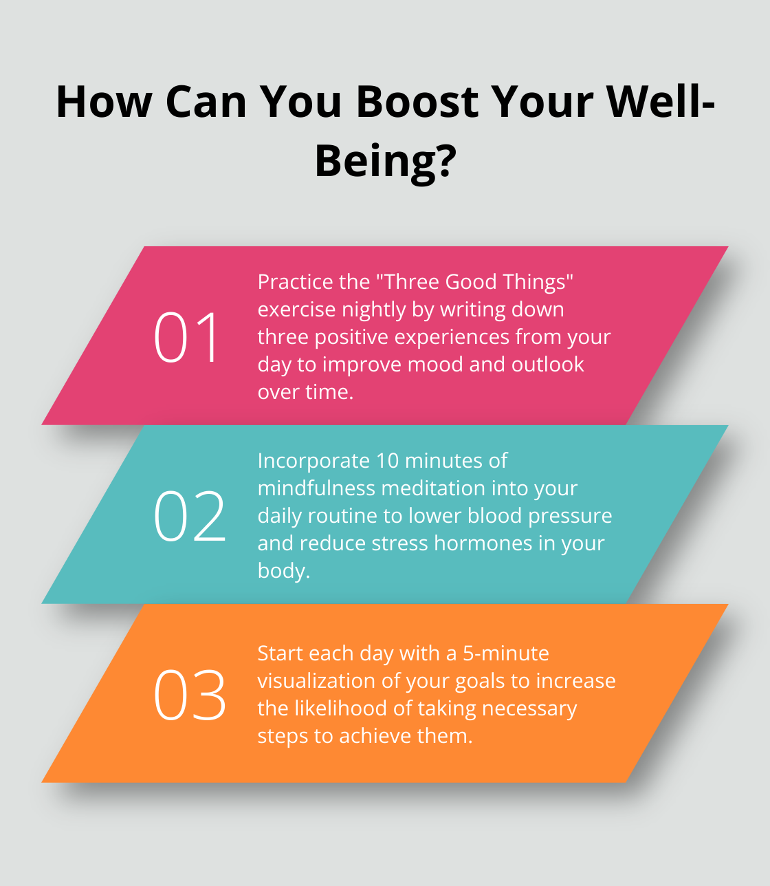 Infographic: How Can You Boost Your Well-Being? - tips to stay positive