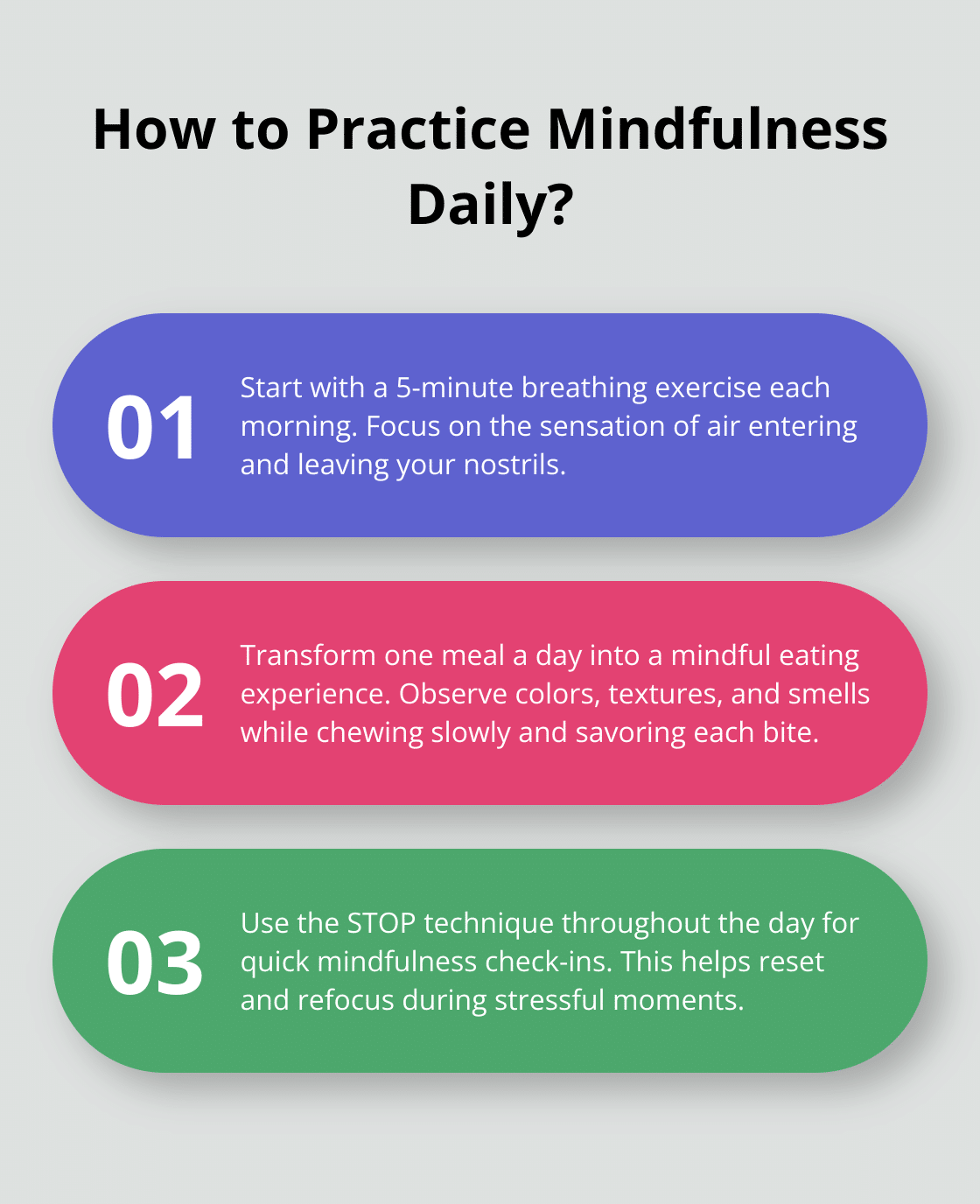 Infographic: How to Practice Mindfulness Daily? - daily joy a devotional for each day of the year